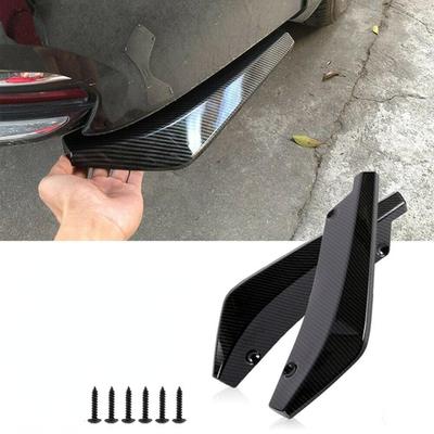 Universal Auto Vorne Hinten Stoßstange Streifen Spoiler Diffusor Splitter Scratch Protector Carbon Fiber Winglets Seite Rock Verlängerung