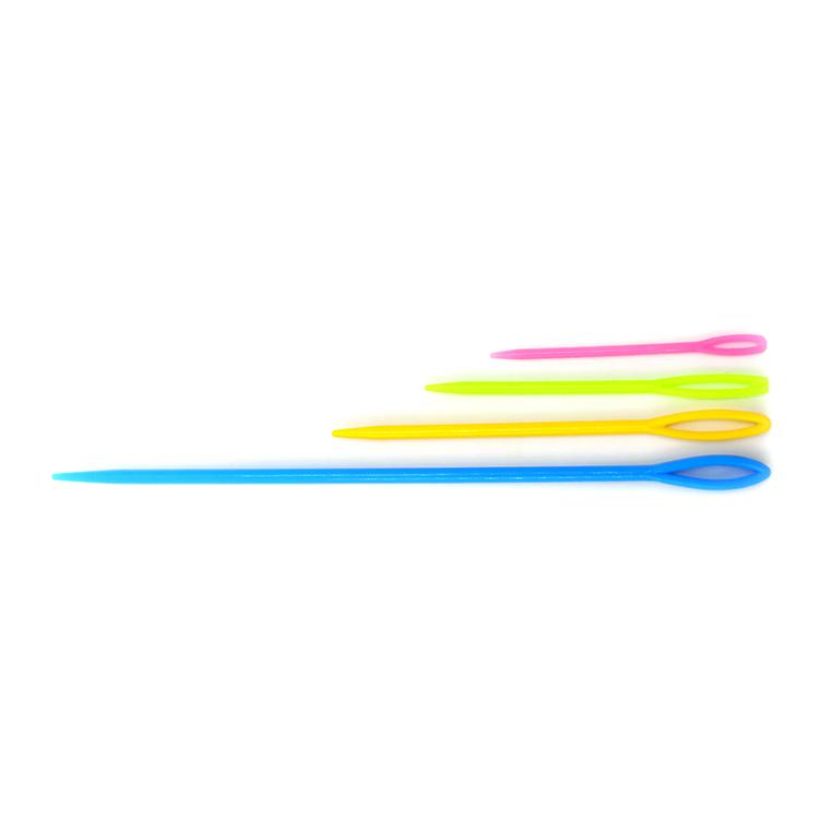 Hot Sale 200Pcs/Bag 15cm Colorful Plastic Knitting Needle Sewing Yarn Needles for Hand Knitting Yarn