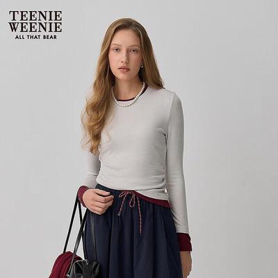 Women's Color-Block Long-Sleeve T-Shirt