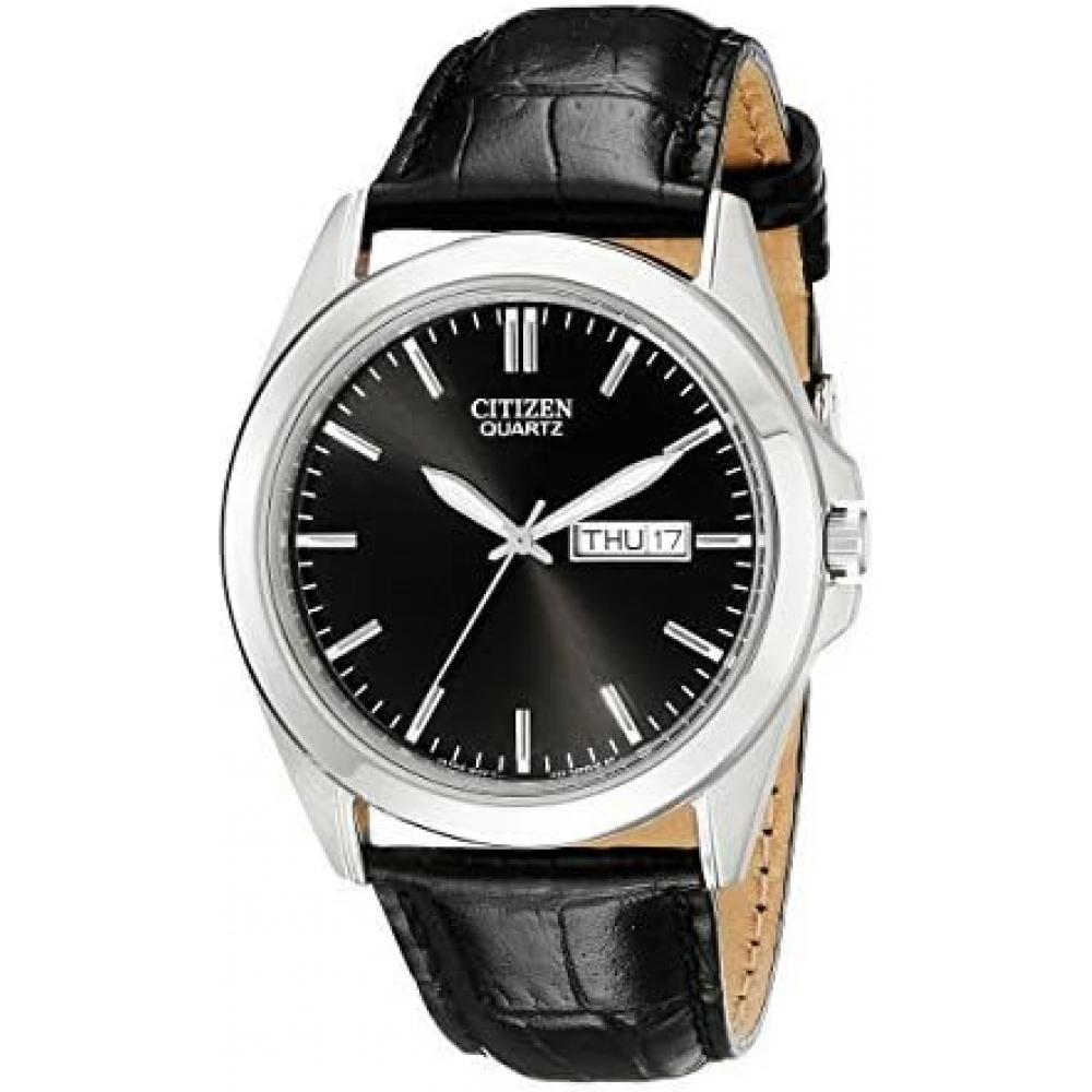 

Citizen Citizen Мужские часы BF0580 06E из нержавеющей стали с черным кожаным ремешком [Параллельно импортированный товар]