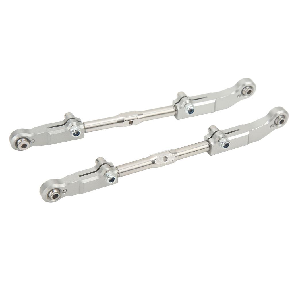 2pcs RC Rear Upper Suspension Pull Rod Aluminum Alloy Silver Accessories for Corally Kronos 6S 1 8 RC Car