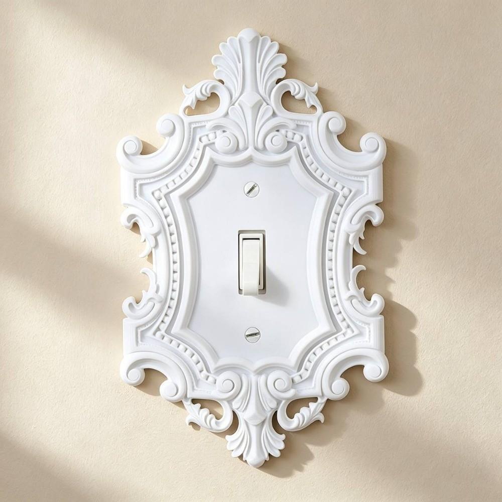 Plastic Vintage Light Switch Cover Toggle Light Decorative Wall Switch Frame  Interior Decoration