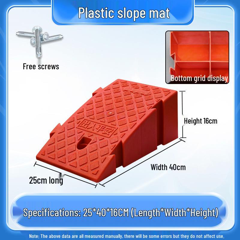 Home Car Step Threshold Mat - Plastic Curb Ramp