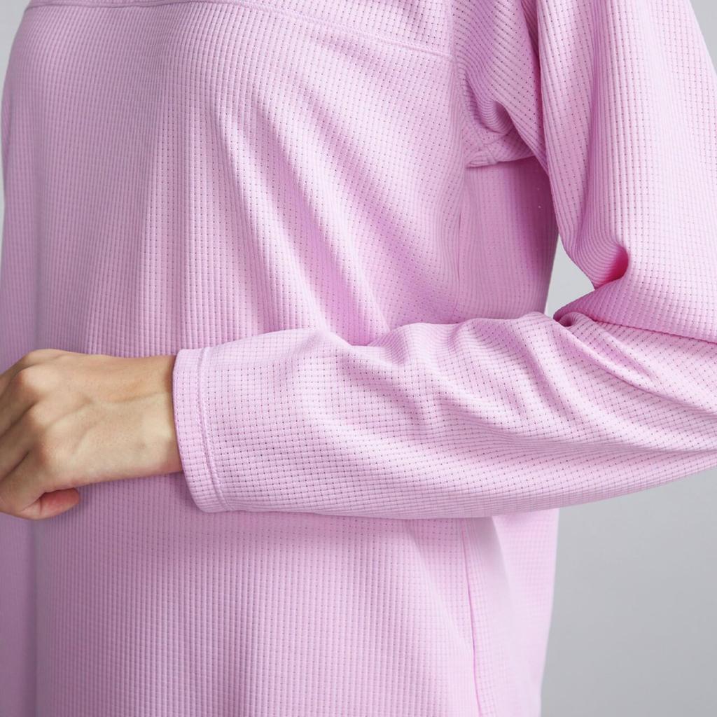 Breathable Dry Aeroflow Outdoor Pastel Size M Women's Half-Zip Shirt, Lavender, (B2MAB200)