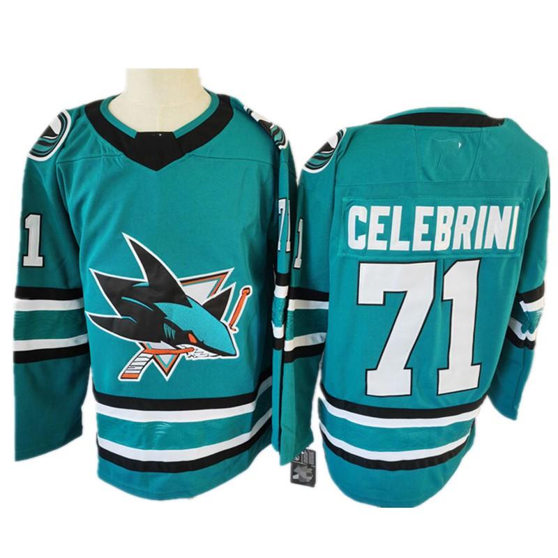 Mens Retro Embroidered Ice Hockey Jersey Team Shark 39 Practice Uniform Cotton Blend Sportswear