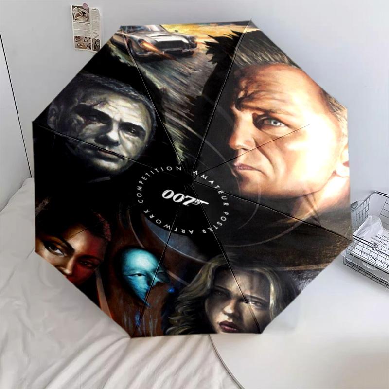 007: Spectre Danger Folding umbrella travel Suitable for all seasons light printing Umbrella