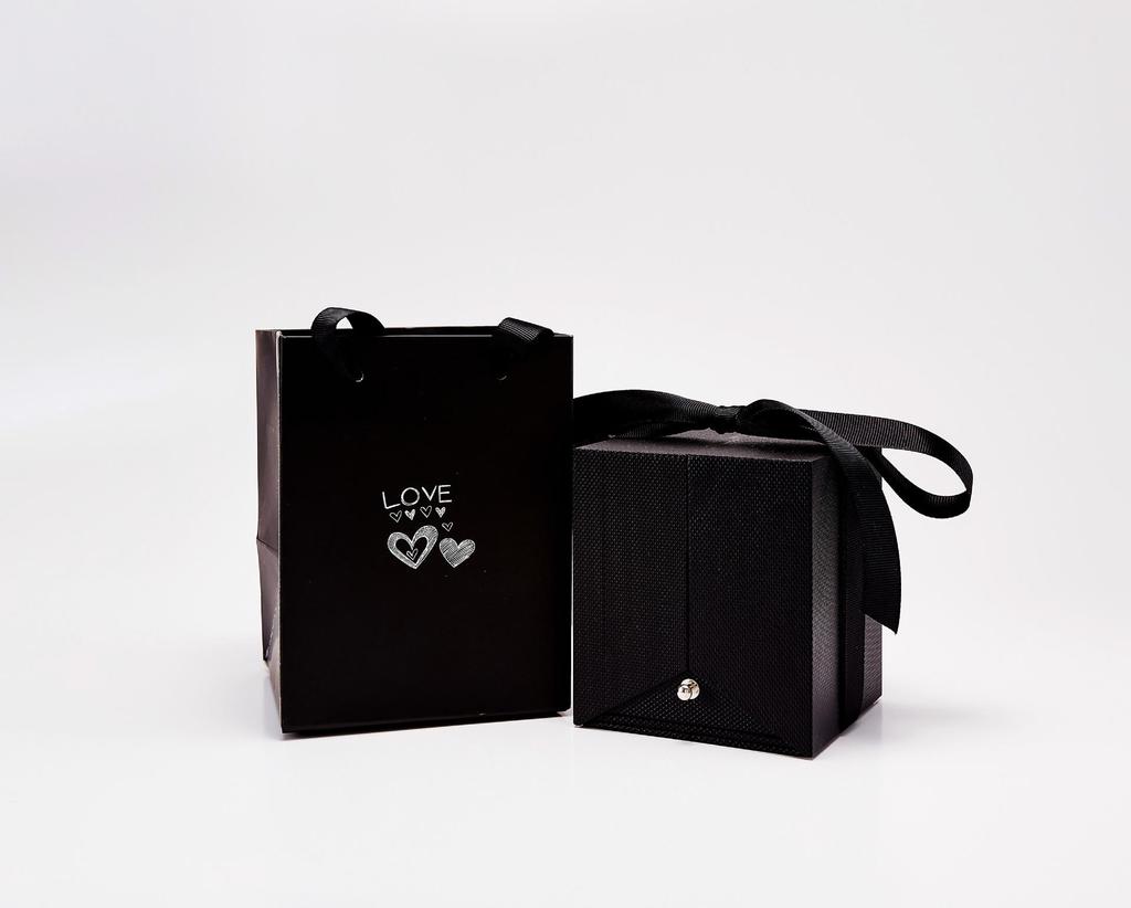 Valentine's Day Rose Gift Box Jewelry: Bow Acrylic Earrings, Ring, and Pendant Set