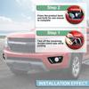 BAWA Car Front Fog Light Decoration Cover For Chevrolet Colorado 2014 2015 2016 2017 2018 Light Lamp Exterior Accessories