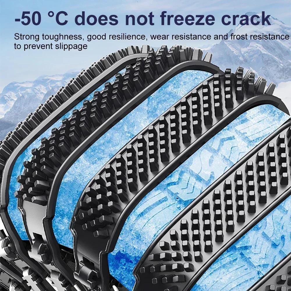 10-1Pcs Car Motorcycle Snow Chains Reusable Tire Anti Slip/Skid Tie Winter Emergency Safety Belt Tyre Chain Moto Accessories