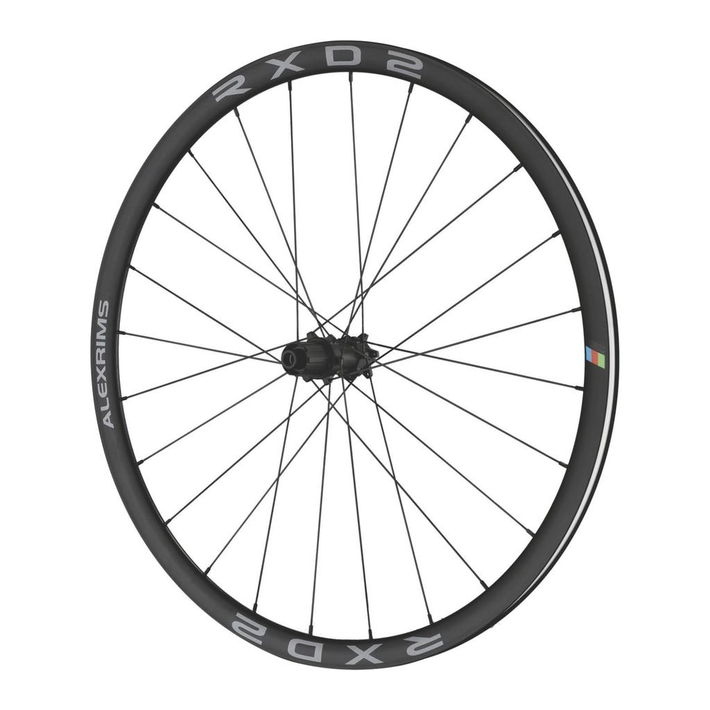 ALEXRIMS RXD2 700C Road/Gravel Disc Wheels, Front and Rear Set, 12x100/142mm