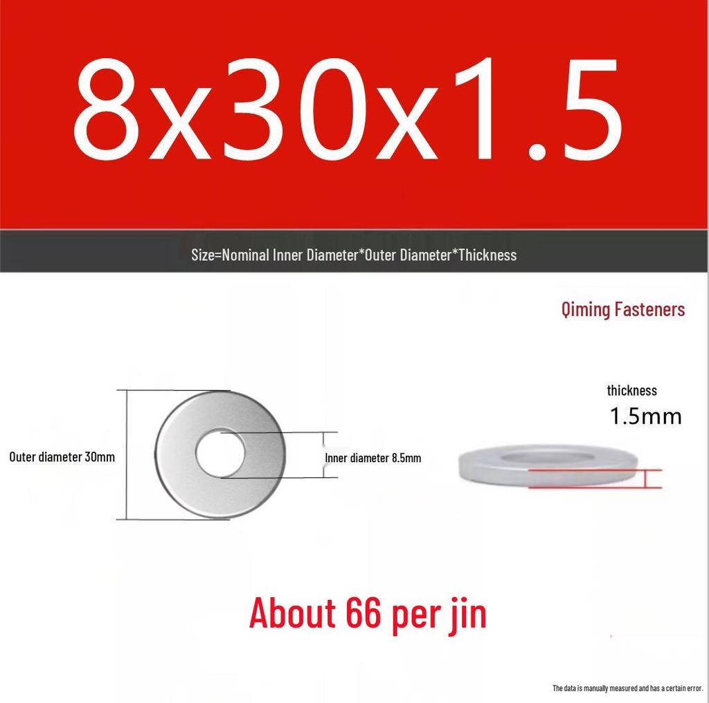 4.8 Grade Galvanized Iron Flat Washer M3-M40 Oversized Metal Screw Gasket Washer