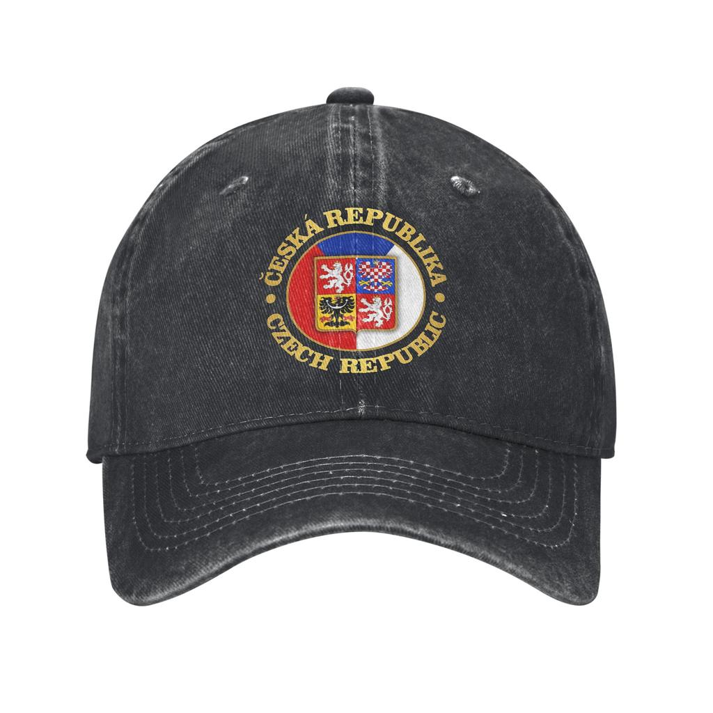 Wappen der Tschechischen Republik Baseballkappen Zubehör Für Unisex Verstellbare Trucker-Kappe