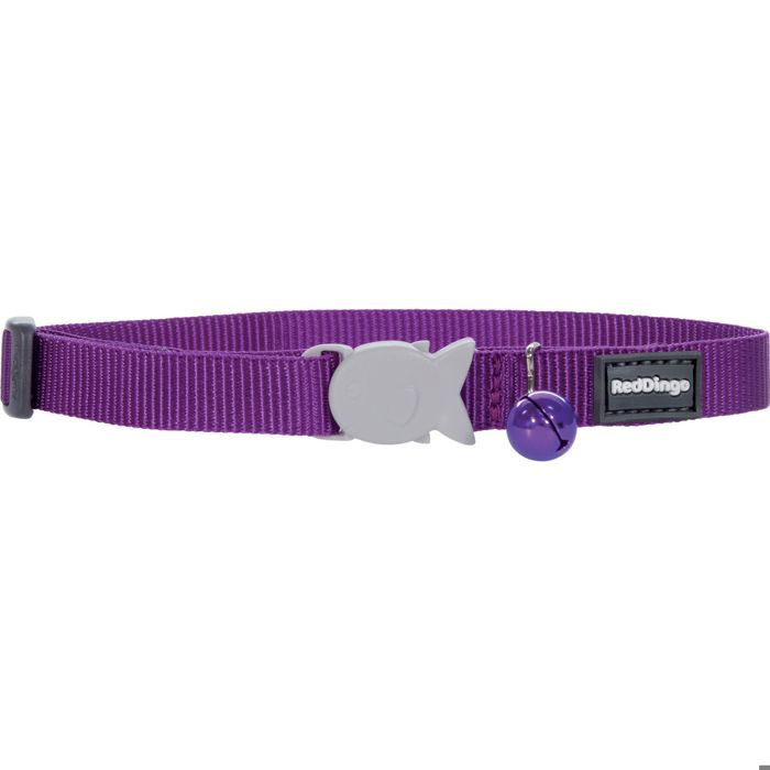 

Collar - Red Dingo - 12mm 20-32 - Purple - Safety Buckle - Anti-Choke Фіолетовий