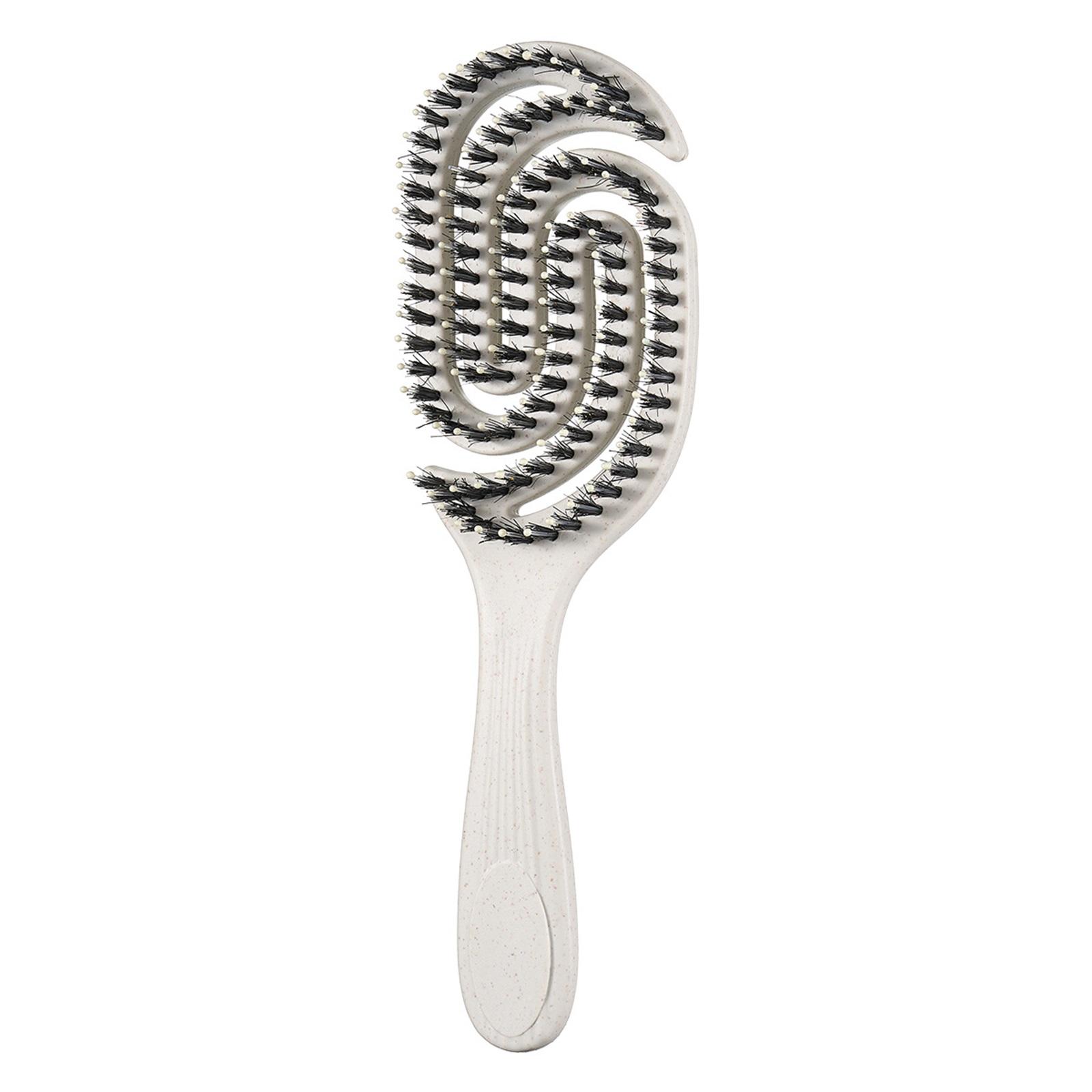 Hemp-Relax Detangler Hair Brush, Eco-Friendly Vented Detangling Hairbrush, Wet & Dry Use белый