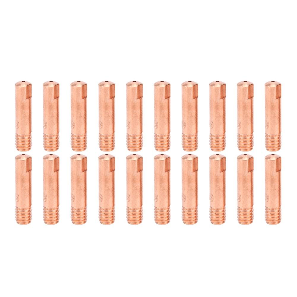 60pcs 0.9mm Diameter MIG Welding Contact Tip Copper MIG Welding Torch Tip  For Welding Machine