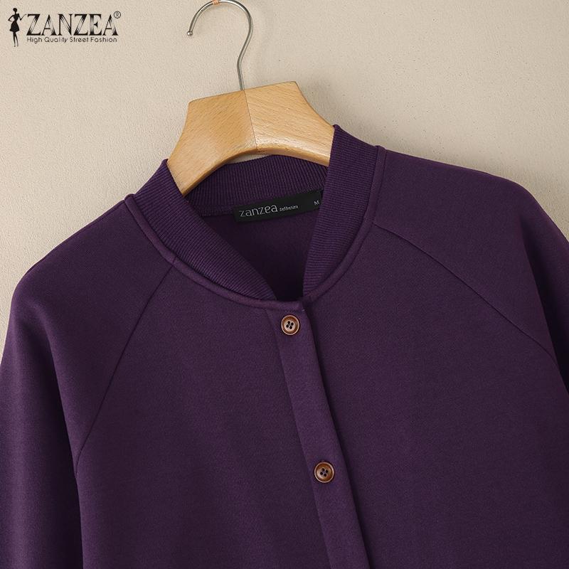 ZANZEA Womens Casual Long Sleeve Autumn Thin Cardigan Outwear