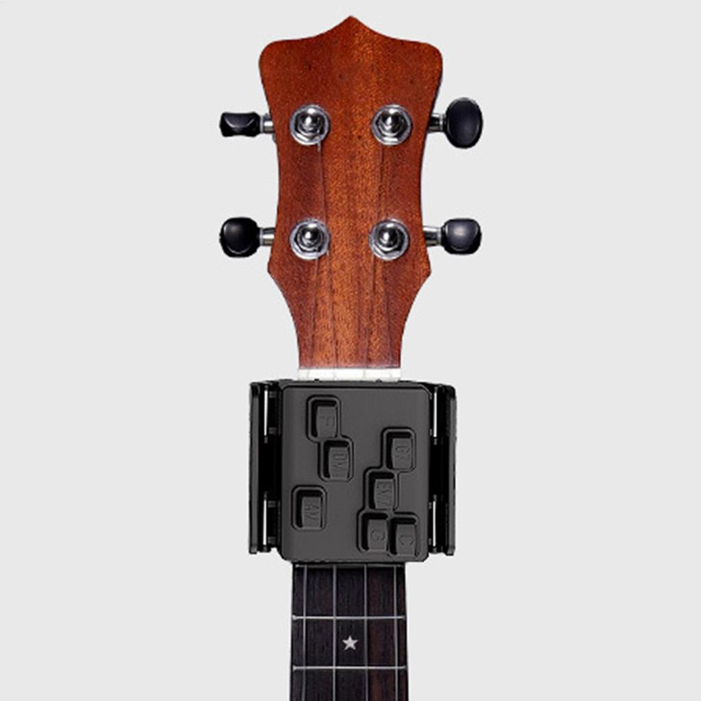 Tréninkový nástroj pro akordy na kytaru a ukulele, Pomůcka pro učení, Nástavec pro ukulele 23-26", Pomocník pro cvičení, Stiskátko akordů, Pomůcka pro výuku hudby