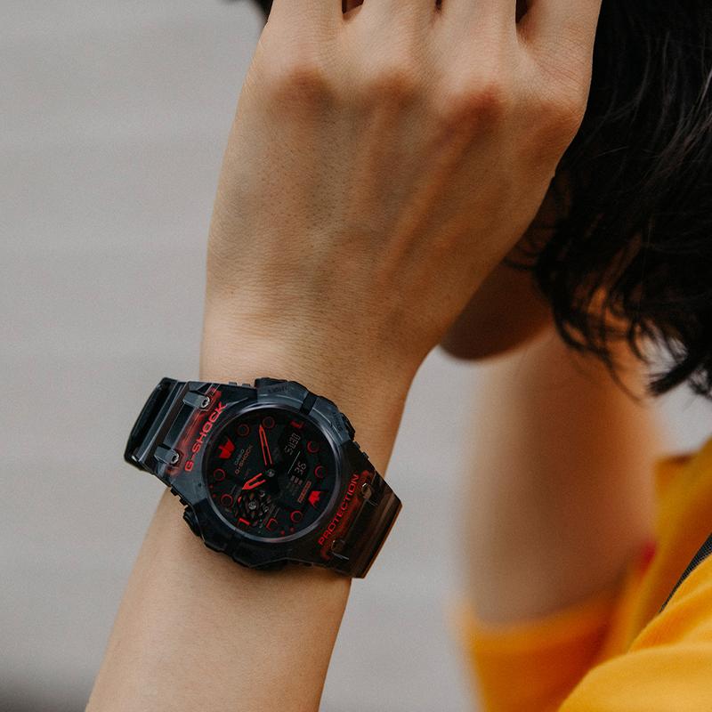 Casio G-SHOCK Series Dimensional Era Sports Waterproof Chronograph Bluetooth Quartz Movement Resin Strap Japanese and Korean Watch Men's GA-B001G-1APR