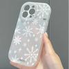 Full Screen Snowflake Apple iPhone 12-15 & XS/XR Pro Max Silicone Case