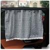 Cartoon Plaid Car Sunshade Curtains - Summer Heat Insulation & Sun Protection