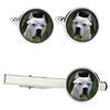 Dogo Argentino - Cufflinks and Tie with Your Photo, a Suit Decoration, Men's Jewelry from the Brand.