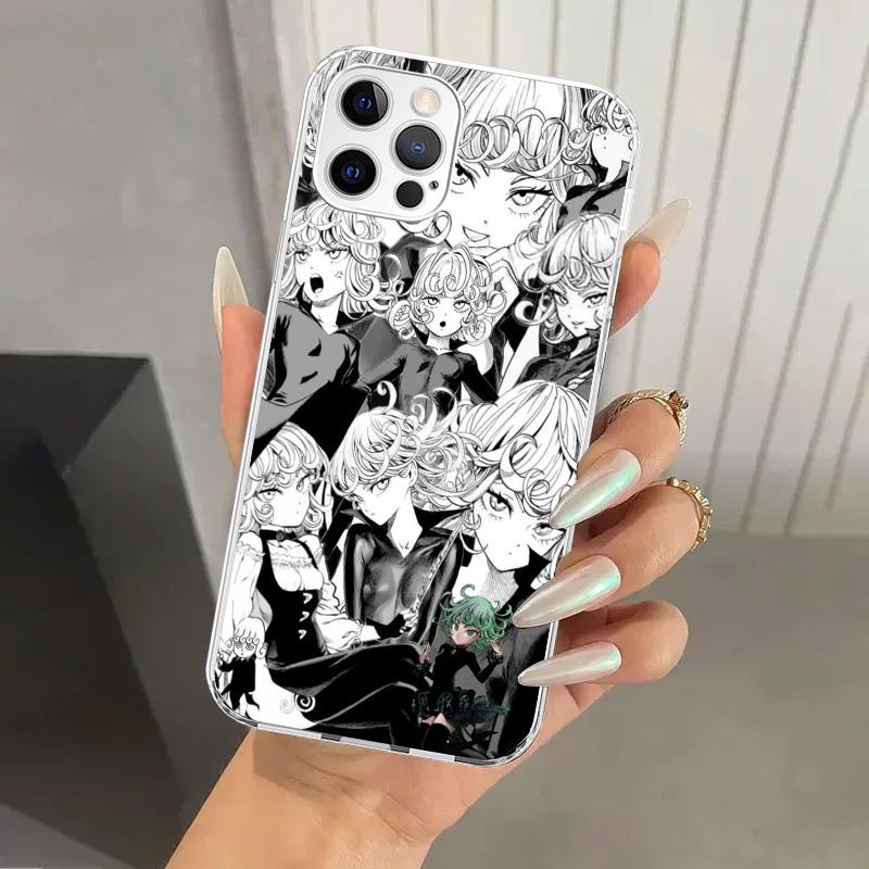 1 Punch Man Anime Phone Case for Iphone 17 Air 16 15 Plus 14 13 Mini 12 11 Pro Max 16E 7 8 SE 2020 Soft Funda Print Shell 17 Air