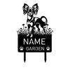 Custom Russian Toy Dog Metal Memorial Garden Stake Personalized Grave Marker Name Sign Remembrance Gift