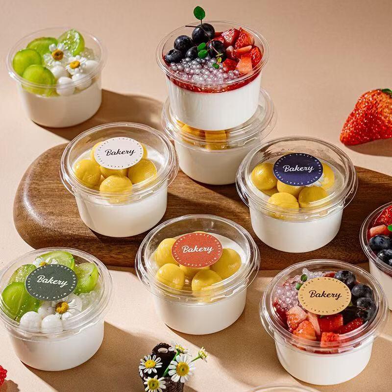 150ml Disposable Dessert Cups with Lids