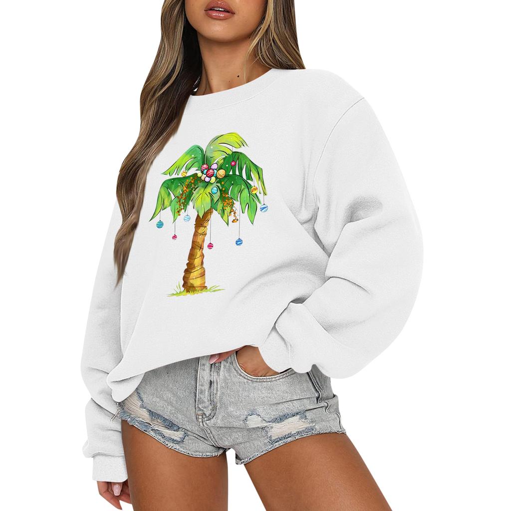 Women  Tops Women's Long Sleeve Sweatshirt Casual Crewneck Loose Fit Pollover Fleece Tops