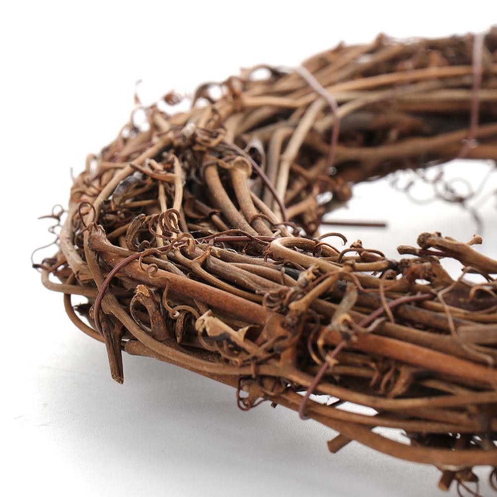 11.8 Inch Grapevine Wreath Round Vine Branch Wreath DIY Rattan Wreath for Christmas Craft Door Window Mantel