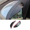 Rearview Mirror Rain Eyebrow Black Frame Trim Fit For Ford Focus ST RS 2012-2018