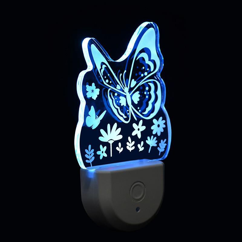 Colorful Dimmable Night Light - EU, US, UK Specs, ETL Certified, Irregular Shape