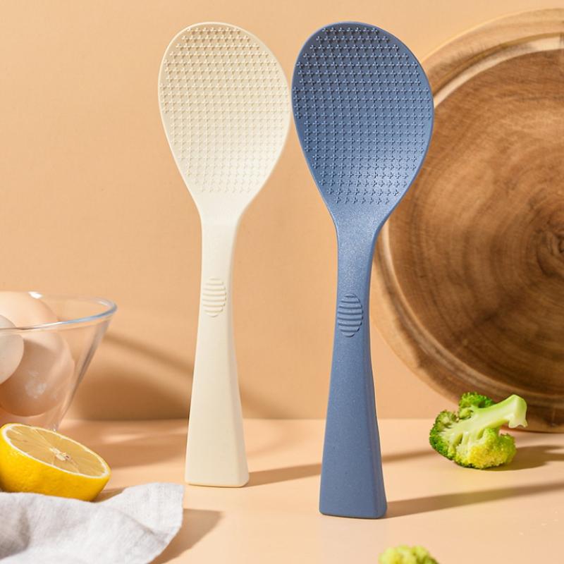 1Pc Food Grade Silicone Rice Spoon Household Non Stick Pot Cooking Spoon High-Temperature Resistant Kitchen Tools