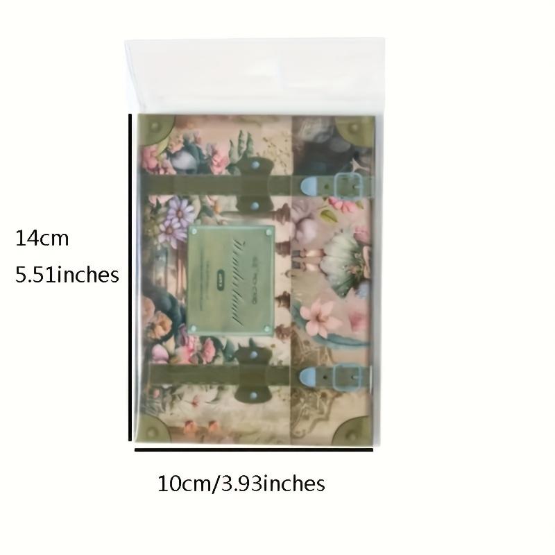 60pcs Vintage Fantasy Scrapbooking Paper Kit - Mixed Color Butterfly, Flower & Window Patterns for Junk Journals, Planners & DIY Crafts