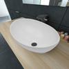Vidaxl Luxury Ceramic Sink, Oval, White, 40 X 33 Cm