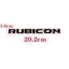Metal Car Rubicon Logo Trunk Fender Door Decals Emblem Badge Sticker For Wrangler Unlimited TJ JK TJ YK JL XJ Accessories