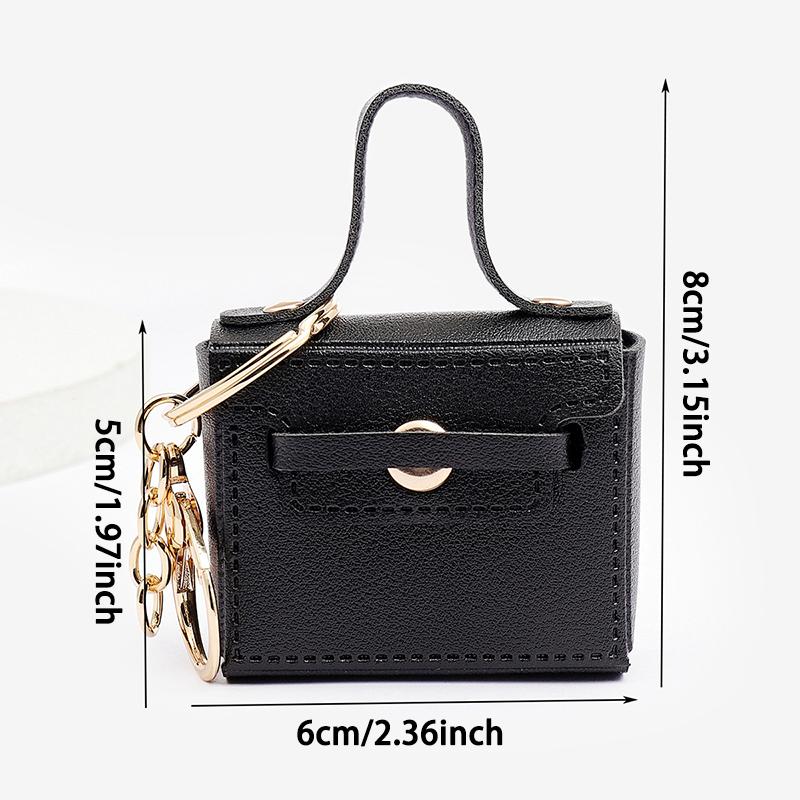 WTEMPO 1 шт. искусственная кожа брелок мини сумка брелок для женщин милый брелок кулон — фото 3