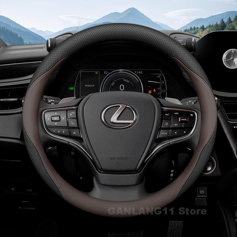 Leder Lenkradbezug für LEXUS RX NX UX ES TX LX600 LM GX LS TXL VX Serie Auto Lenkrad LEXUS RX Zubehör
