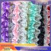 4cm Elastic Double-Layer Pleated Lace Trim Ribbon Set for DIY Handmade Decorations.
