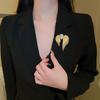 Vintage Diamond-set Asymmetrical Wing Brooch French Anti-light Premium Pin Brooch