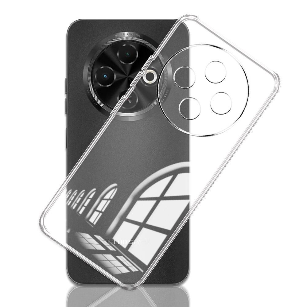 Für Tecno Spark 30C Hülle, Klare, Weiche Silikon Transparente Stoßstange Telefonhülle Für Tecno Spark 30C kl5n Klare Stoßfeste Rückseite