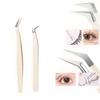 Hochwertige neueste Wimpernverlängerungs-Pinzetten aus Edelstahl Farbe Roségold Alle Farben kundenspezifisch Wimpern-Pinzetten