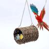 Natural Grass Hamster Hammock Grass Weaved Bird Tunnel Bed Grass Tunnel Hammock  Sleeping