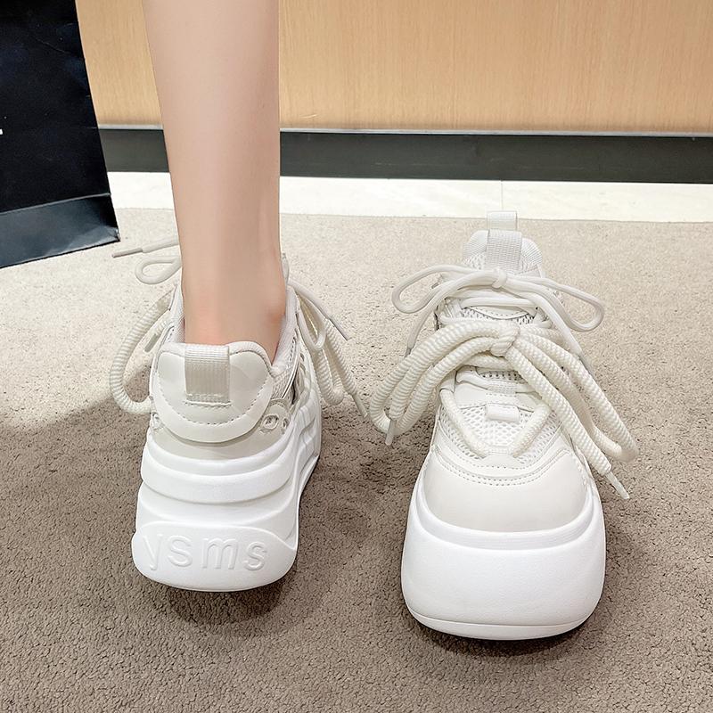 Fashion 8 cm New Women Autumn Breathable Sneakers Casual Female Comfortable Sports Shoes Ladies Shoes Zapatos De Mujer Designer Shoes