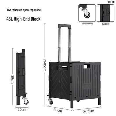 Portable Folding 2-Wheel Shopping & Camping Cart