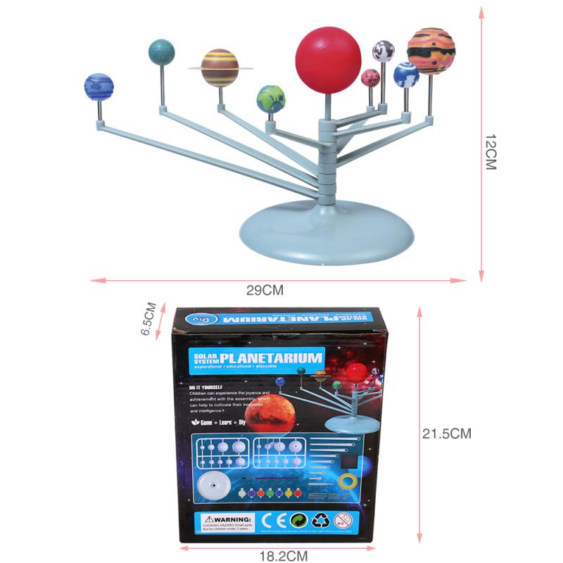 hot! 3D Solar System Planetarium  Model Learning Study Science Kits Educational Astronomy Model DIY Toy