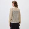 Kemengboka Women's Batwing Openwork Linen Blend Cardigan