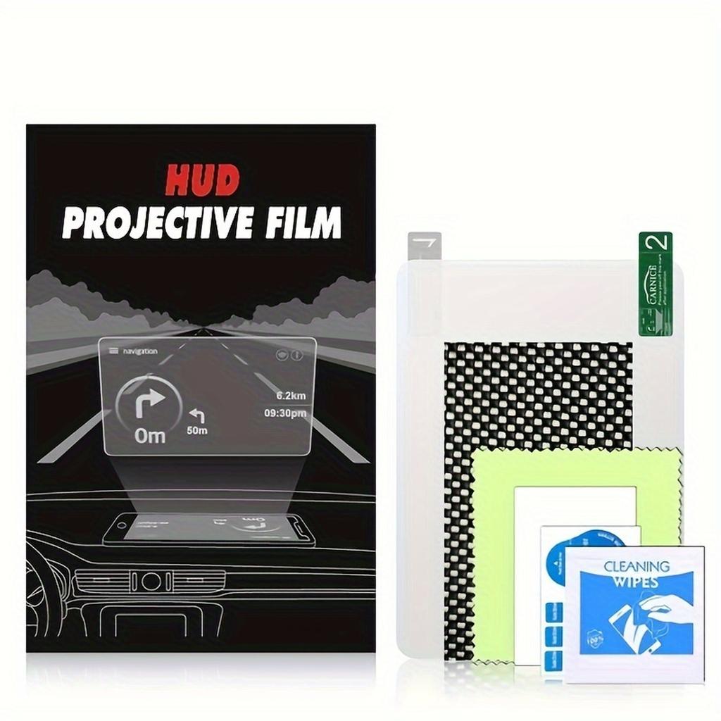 1pc - Clear High Definition Reflective Film For Car HUD - Stickers For Windshield Display For Head-Up Navigation, Visible Day And Night 1ml