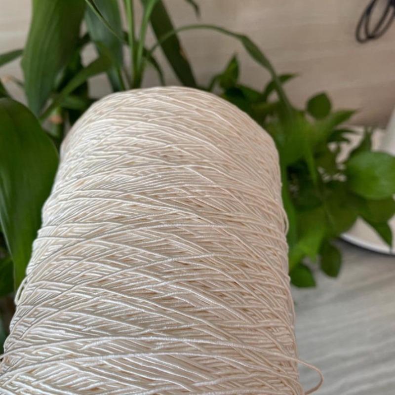 500g 1mm Off-white Leinenfaden Feuchtigkeitsaufnahme Atmungsaktivität Textur Stark zum Stricken Hüte Schals Aufbewahrungskörbe Taschen