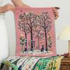 4pcs Skin-friendly Forest Pattern Face Towel 4 Layer Cotton Gauze Tea Towel Kitchen Towel  Bathroom